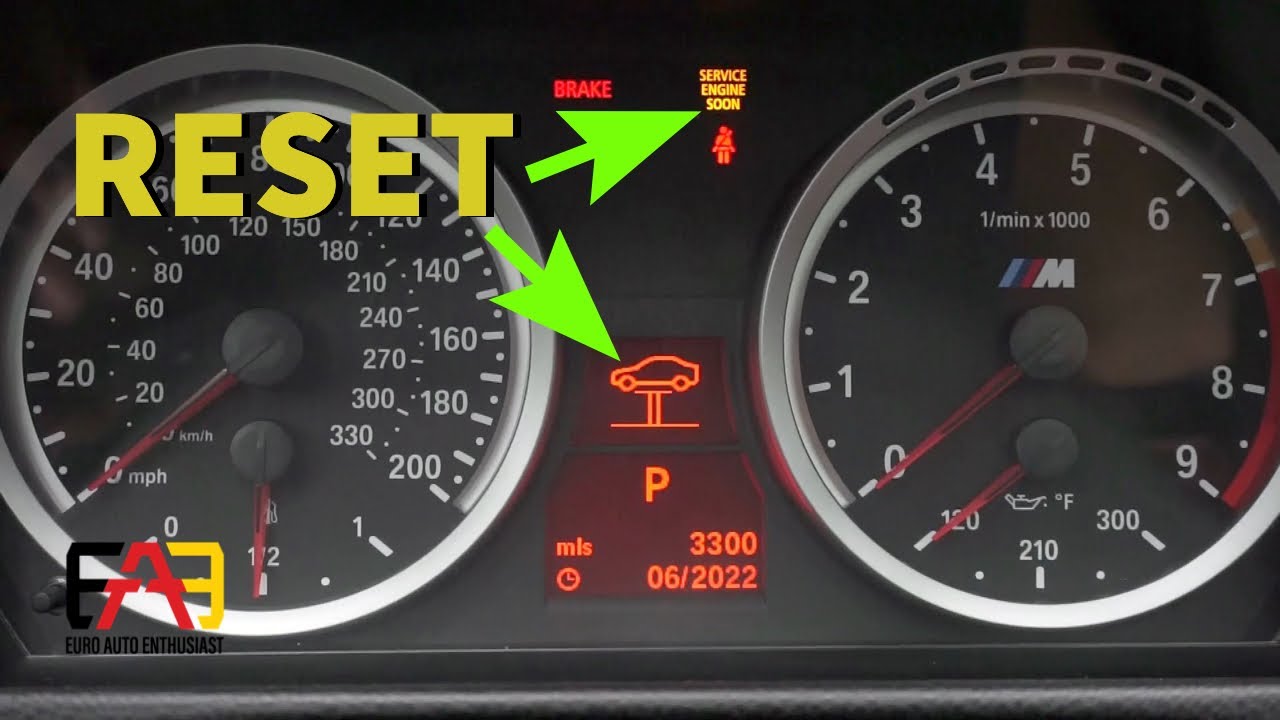 How to Reset BMW E92 M3 Service Light - Oil, Brakes, etc.