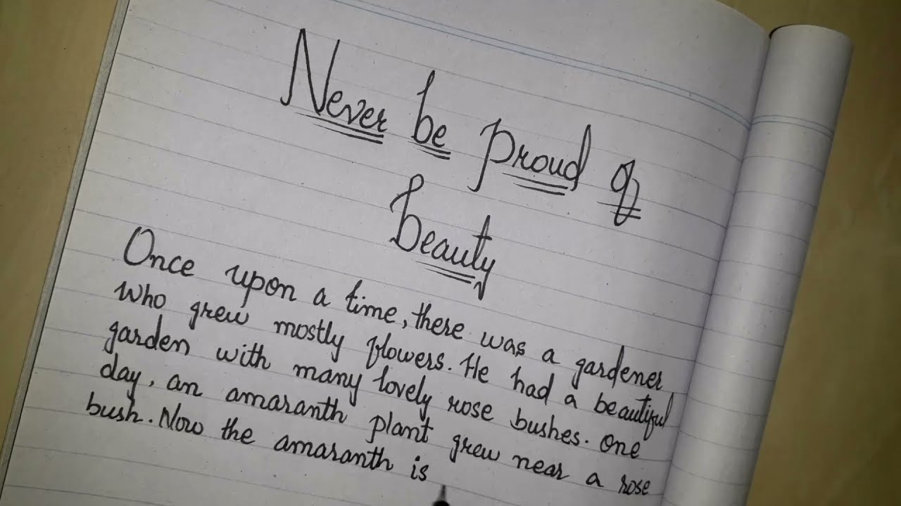 English handwriting essay part 1|beautiful handwriting|aqfseries