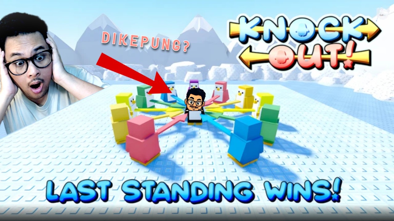 BERMAIN GAME BATTLE ROYALE PINGUIN! - Kalahkan!🐧Knockout! Roblox