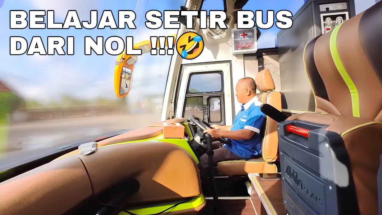 BELAJAR  NYETIR BUS‼️PAK NONOT ANGKAT TANGAN