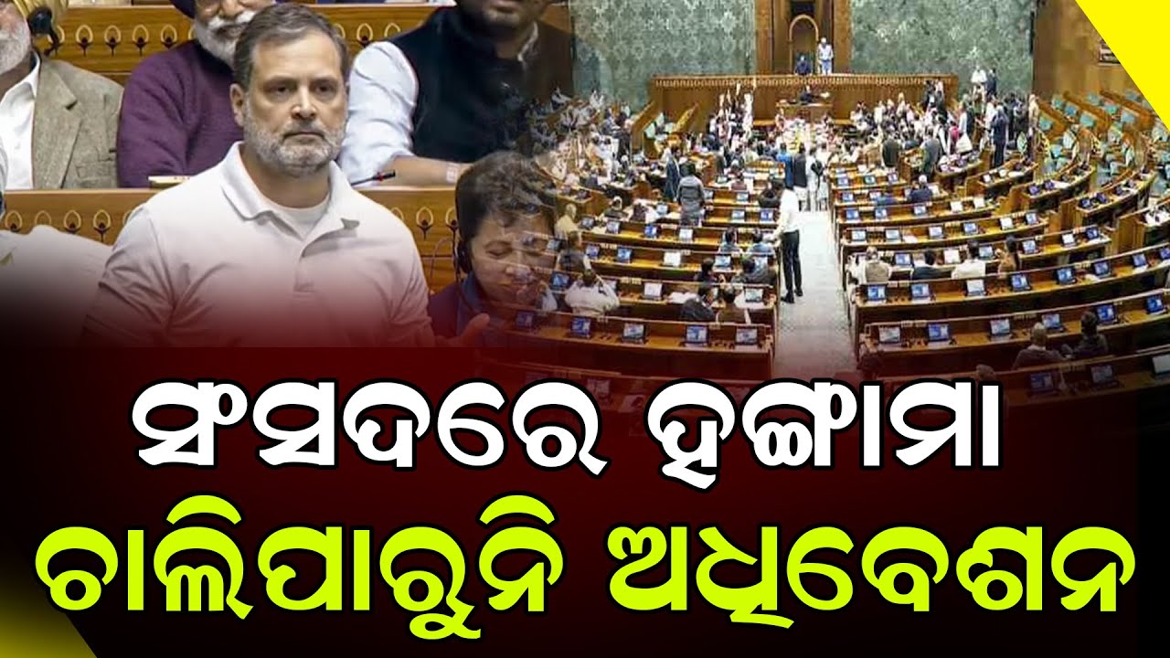 ବିରୋଧିଙ୍କ ପ୍ରବଳ ହଙ୍ଗାମା କାରଣରୁ ଚାଲିପାରୁନି ଲୋକସଭା || Rahul Gandhi || Odia News || DinalipiLive