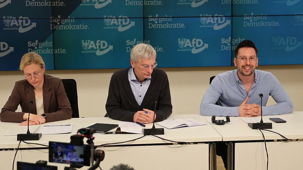 AfD Pressekonferenz vom 24.03.2026 Potsdam Landtag