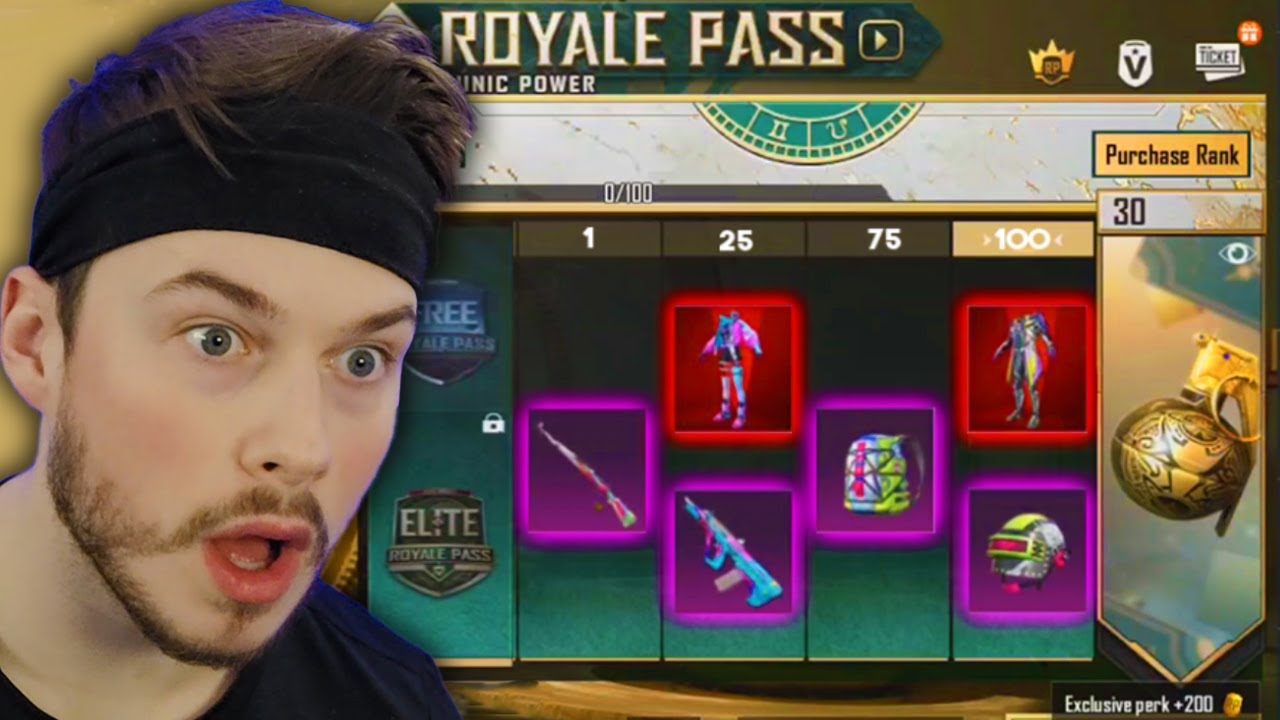 SEASON 18 ROYAL PASS 1-100 is HERE