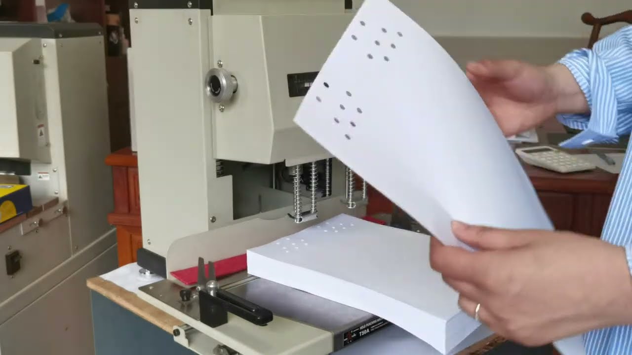 T50A Multi-Function Heavy Duty 2 Hole Paper Drill With Movable Plate