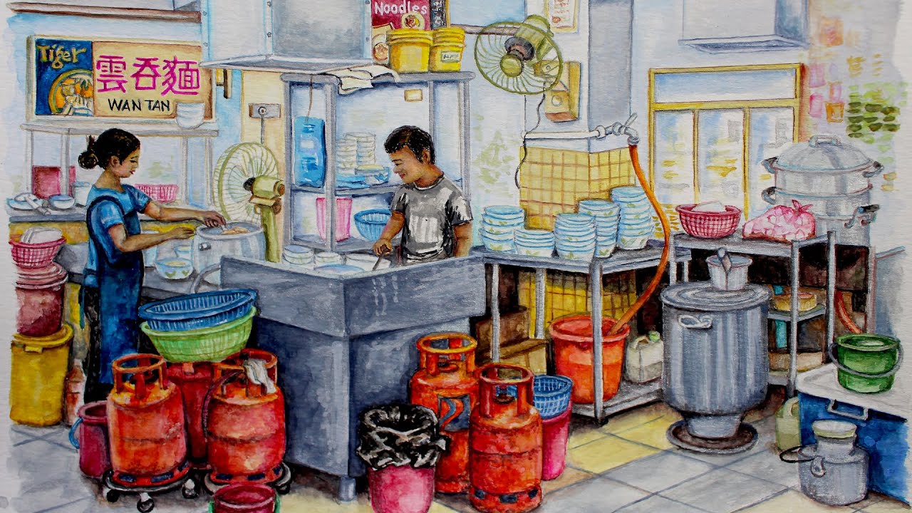 Illustration Challenge  - Painting Detailed Scenes - Watercolor Tips and Tricks