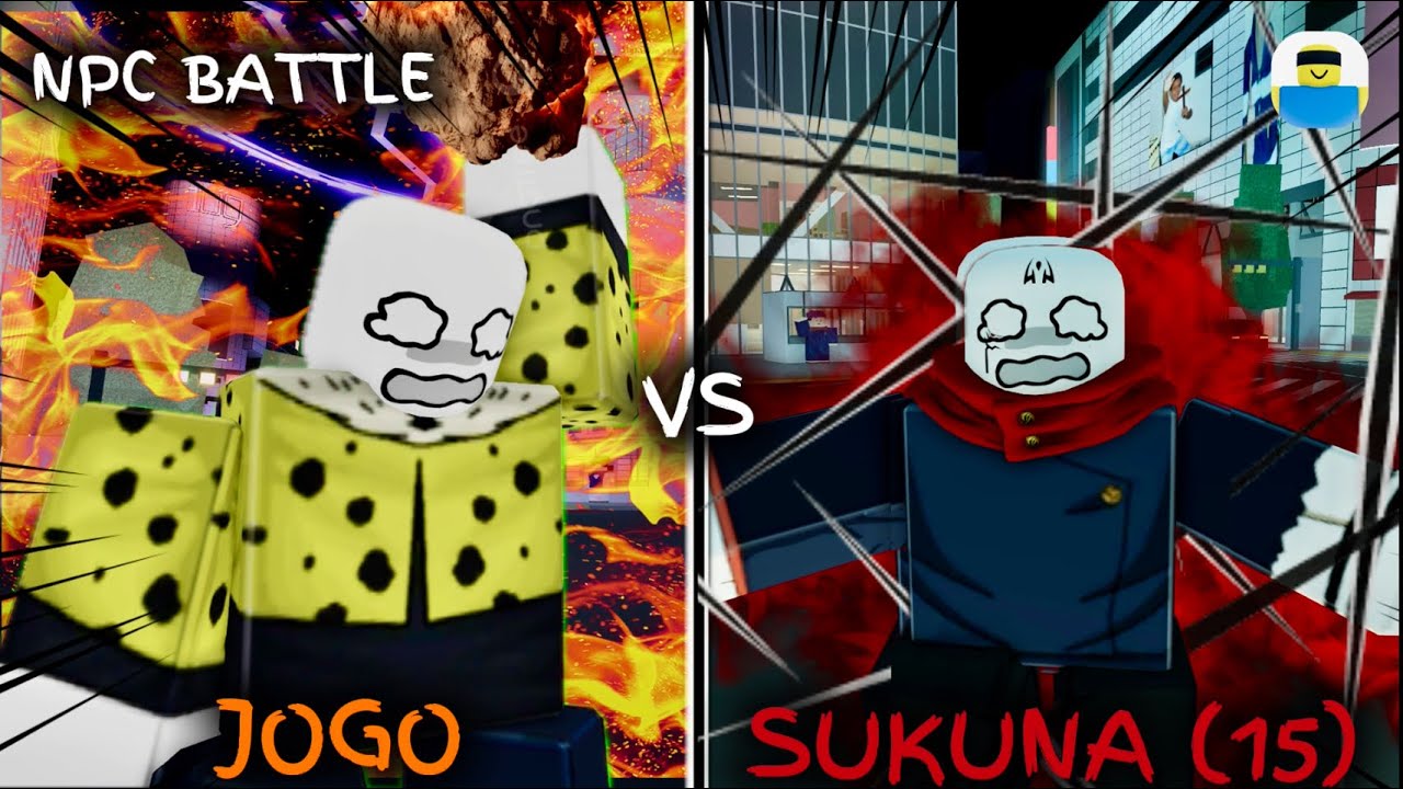 SUKUNA (15 Finger) VS JOGO NPC BATTLE RECREATION В JUJUTSU SHENANIGANS (JJS)
