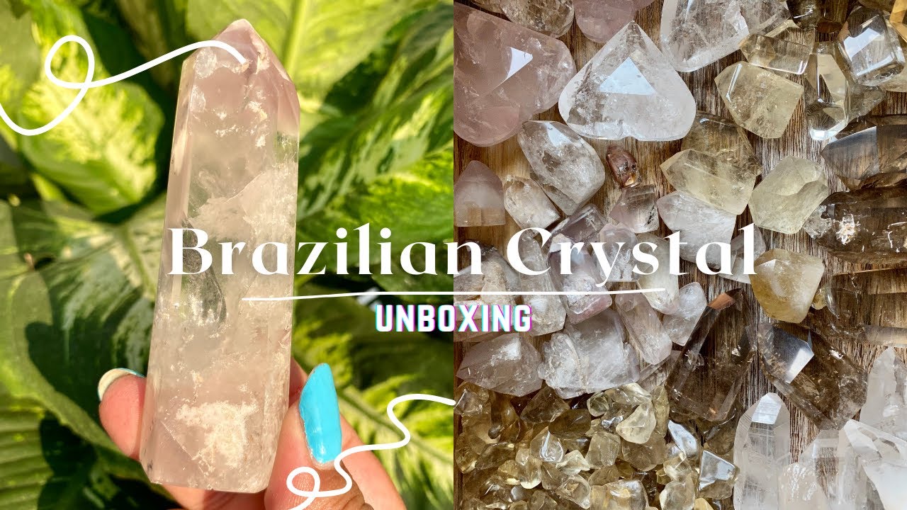 CRYSTAL UNBOXING FROM BRAZIL PART 3 | NATURAL CITRINE POINTS, PINK LITHIUM, SMOKEY QUARTZ