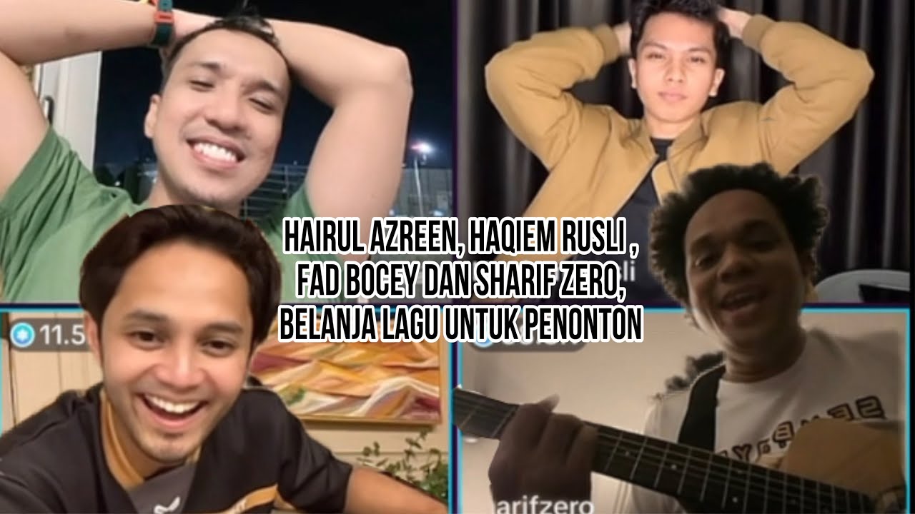 Hairul Azreen, Haqiem Rusli , Fad Bocey dan Sharif Zero, Belanja Lagu Untuk Penonton