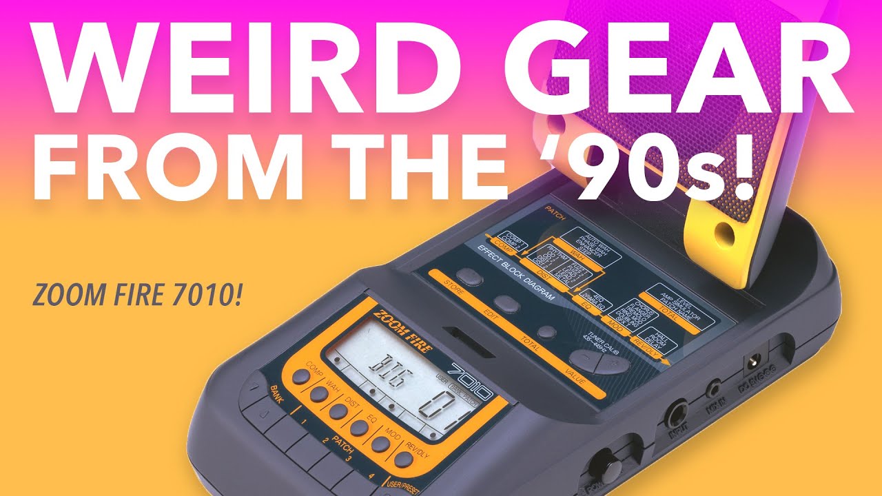 ’90s Retro Review - Zoom Fire 7010 Guitar Amp and Effects Processor!