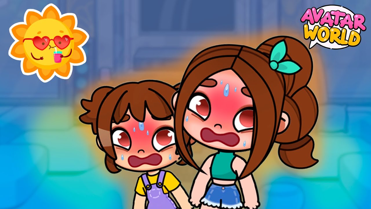 😂🌞 ¡NOS ASAMOS!🔥 ¡SOBREVIVIENDO A UNA OLA DE CALOR! 🌞😂 AVATAR WORLD | LUNA GAMES