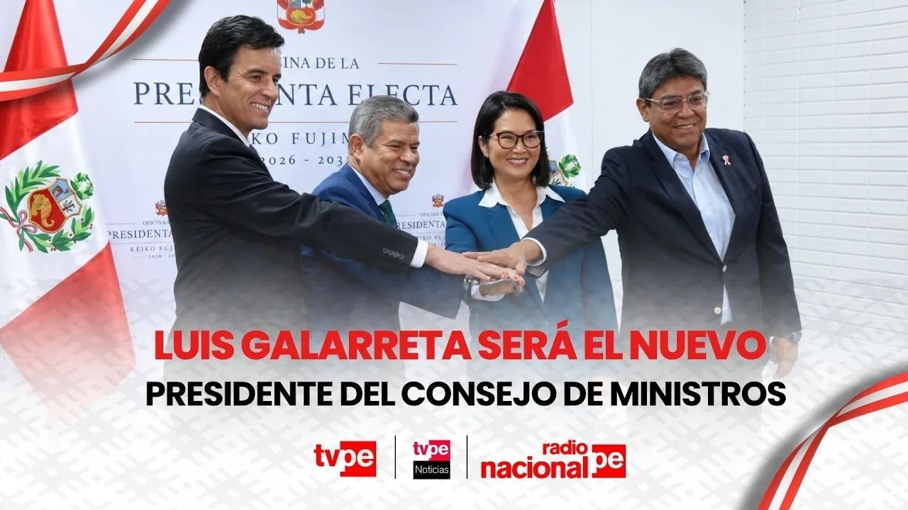 Keiko Fujimori presenta a Luis Galarreta como nuevo presidente del Consejo de Ministros