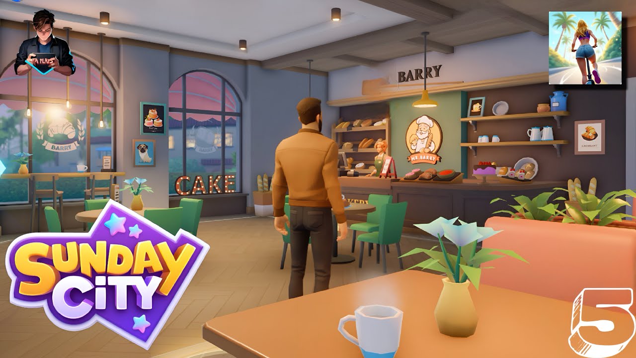 Sunday City: Sim Life Part 5 | “Barry” Bakery Gameplay Walkthrough