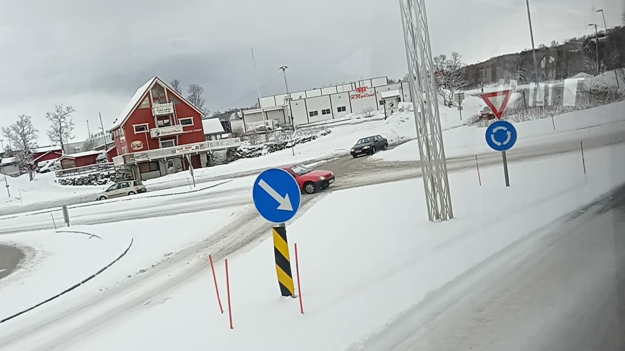 Norway Tromsø beautiful scenic bus ride - Public transport - route 40