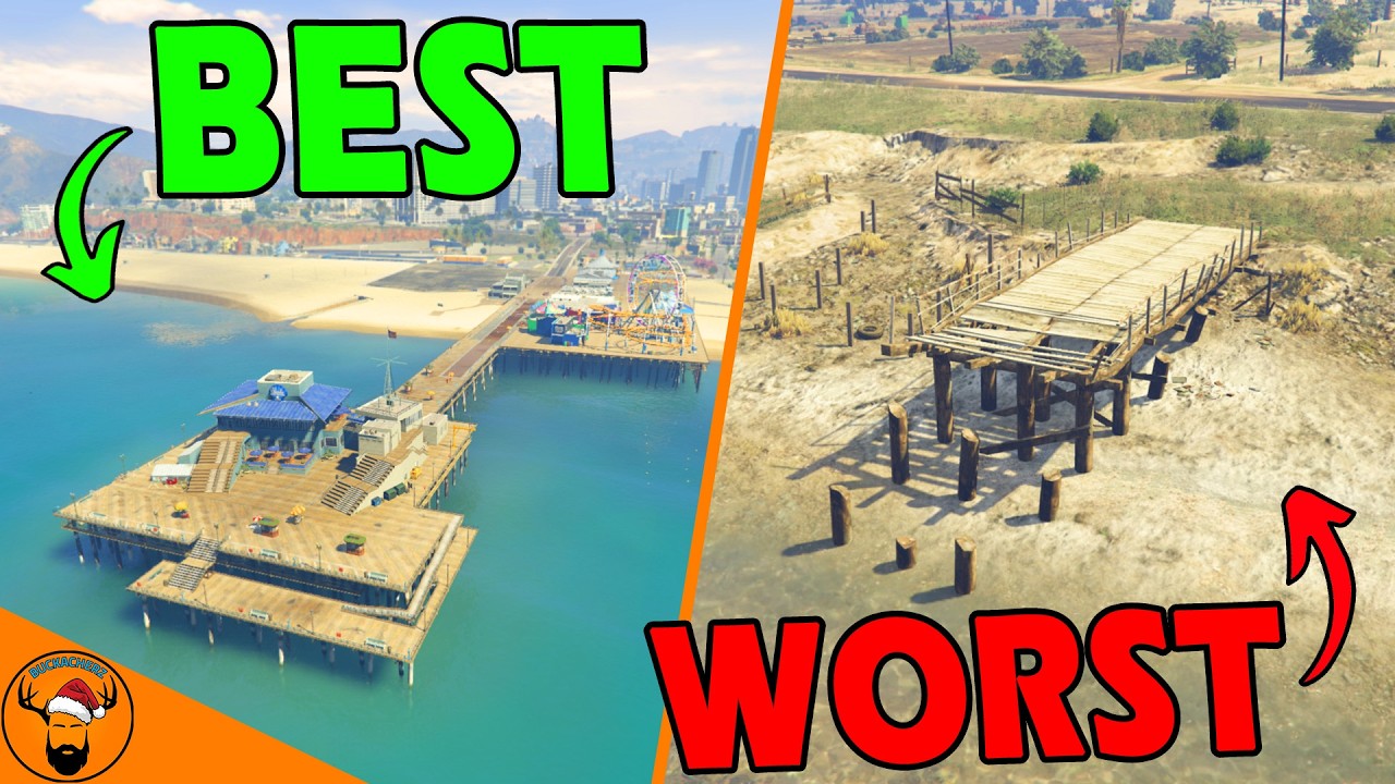 Ranking Every Pier in GTA 5