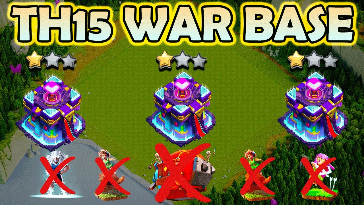 ANTI 2 STAR TH15 CWL BASE ! ANTI ROOT RIDER & SUPER ARCHER BASE ! NEW TH15 BASE LINK 2024