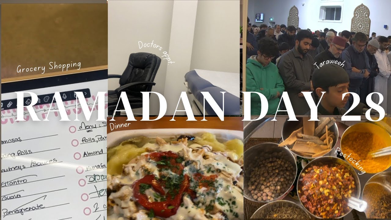 Ramadan 2025 | Day 28: Eid Preps, Getting ready to host Iftar, Zach leads Taraweeh, Shanz at BASEF 🏅