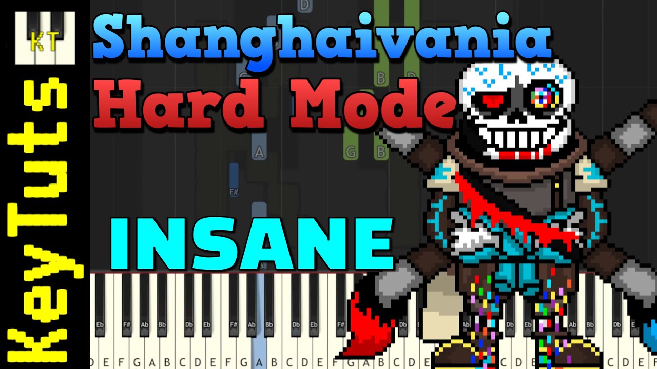Shanghaivania [Hard Mode] - Insane Mode [Piano Tutorial] (Synthesia)