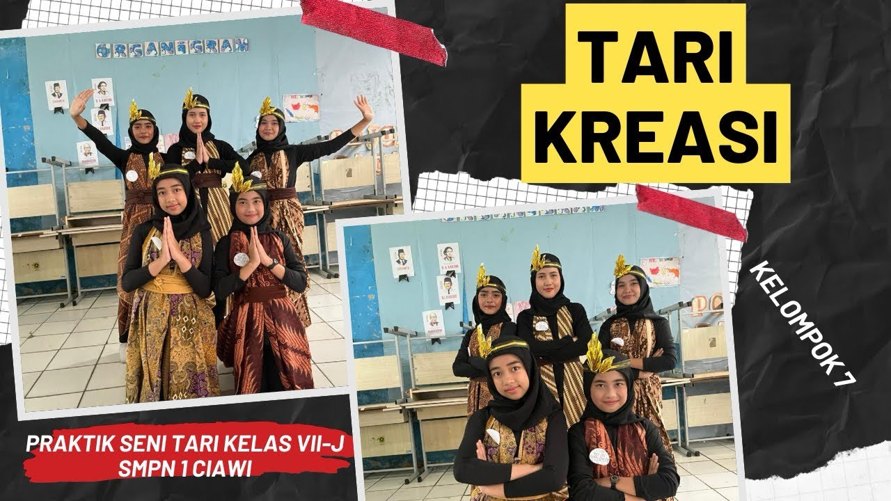 VII-J || Dokumentasi Praktik Seni Tari Siswa Kelas - KELOMPOK 7