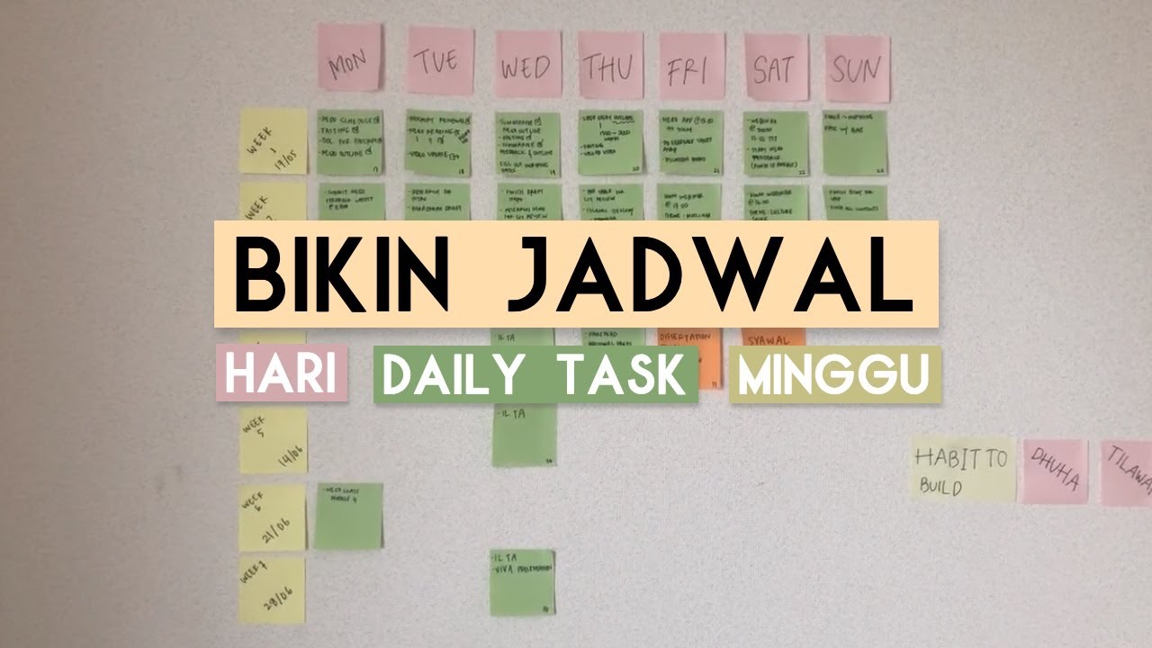 Bikin Jadwal Biar Produktif