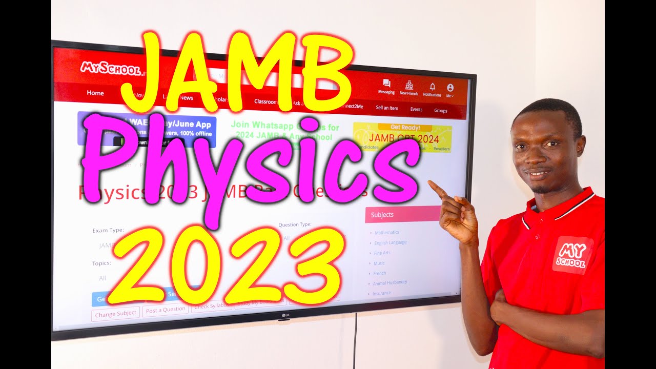 JAMB CBT Physics 2023, вопросы прошлых лет 1–20