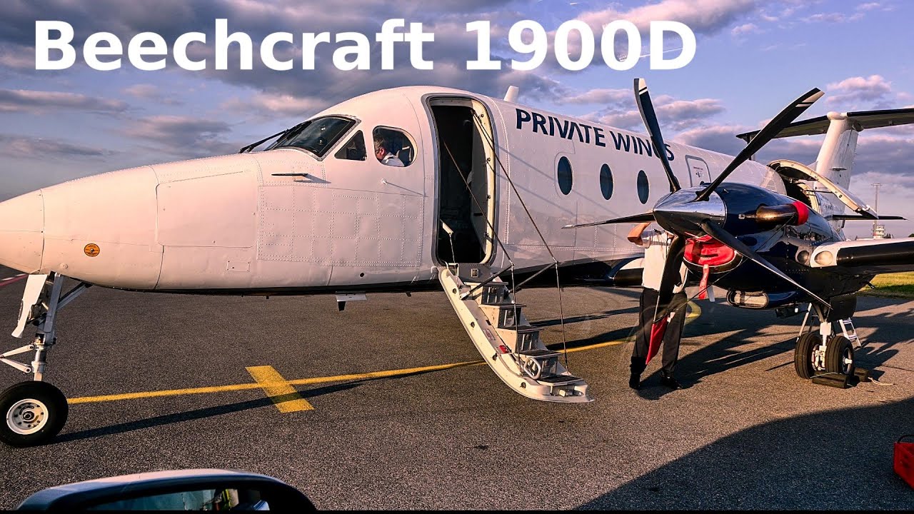 Rare Beechcraft 1900D | 4K | Braunschweig (EDVE) to Prague (LKPR) | Private Wings