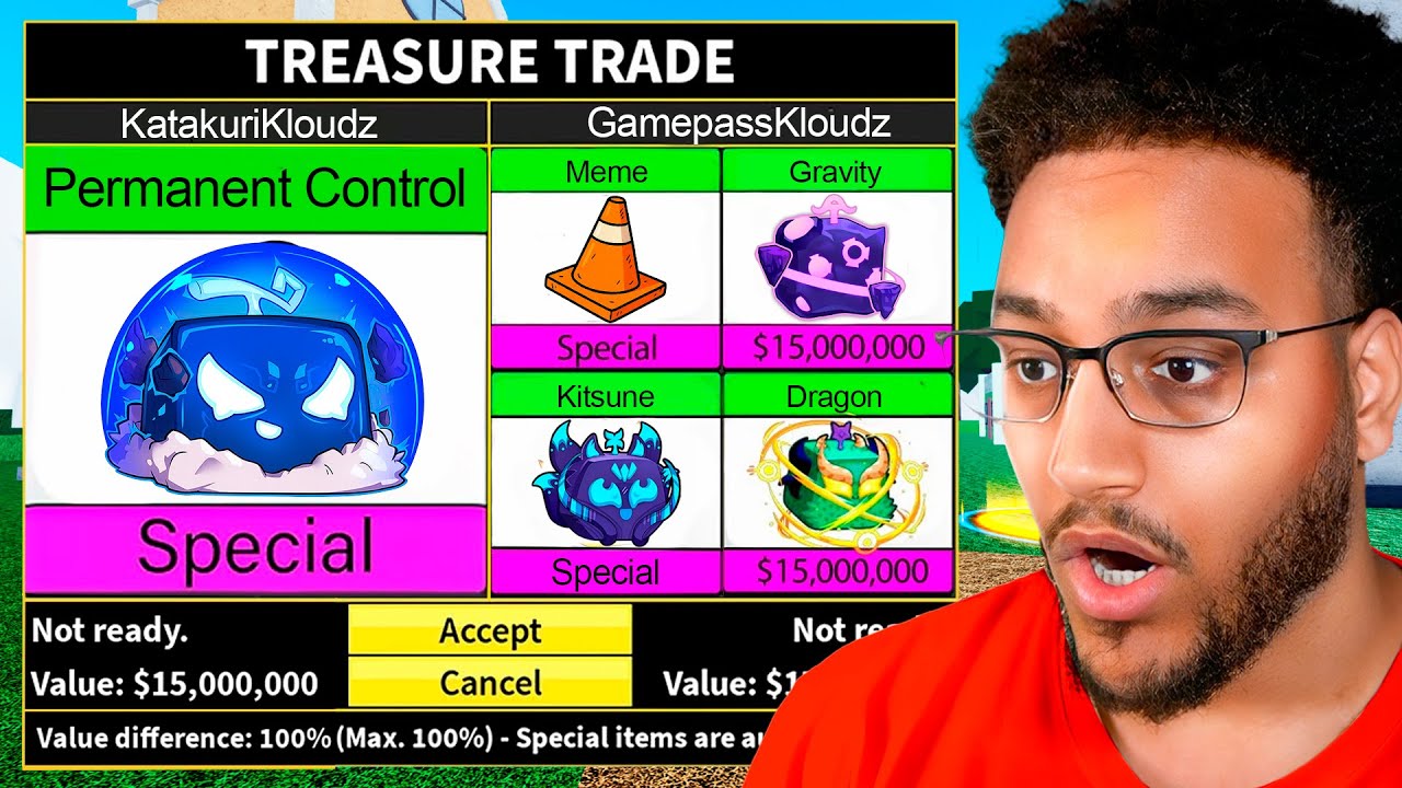 Trading Random PERMANENT FRUITS In Blox Fruits