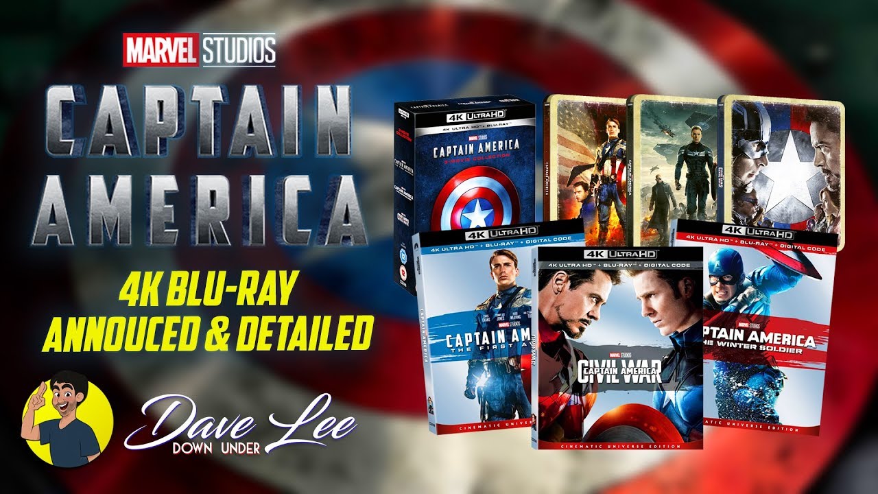 CAPTAIN AMERICA TRILOGY - 4K Blu-ray Announced & Detailed