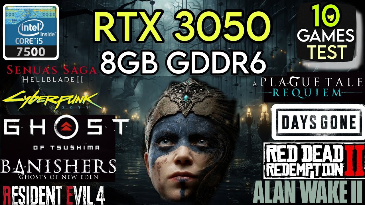 RTX 3050 + I5 7500 & 16GB Ram - Test In 10 Games In 2024 !