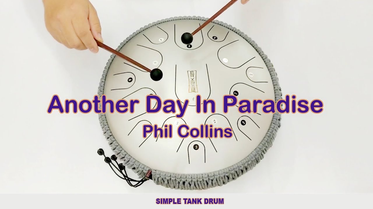 Another Day In Paradise (Phil Collins) - Simple Tank Drum Cover with Tabs