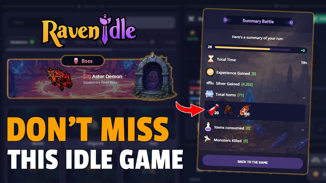 If You Enjoy Idle Games – You need to Play RavenIdle!