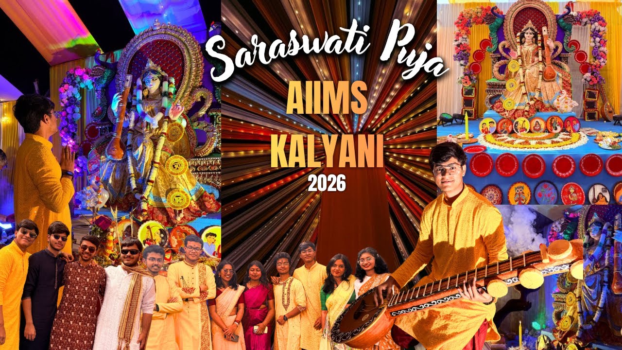 Saraswati Puja at AIIMS Kalyani-2026 //@ShreejonBiswasAiims 