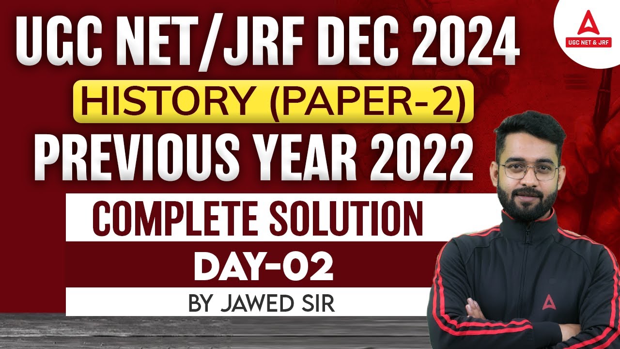 UGC NET History Previous Year Question Paper | UGC NET History Classes By Jawed Sir