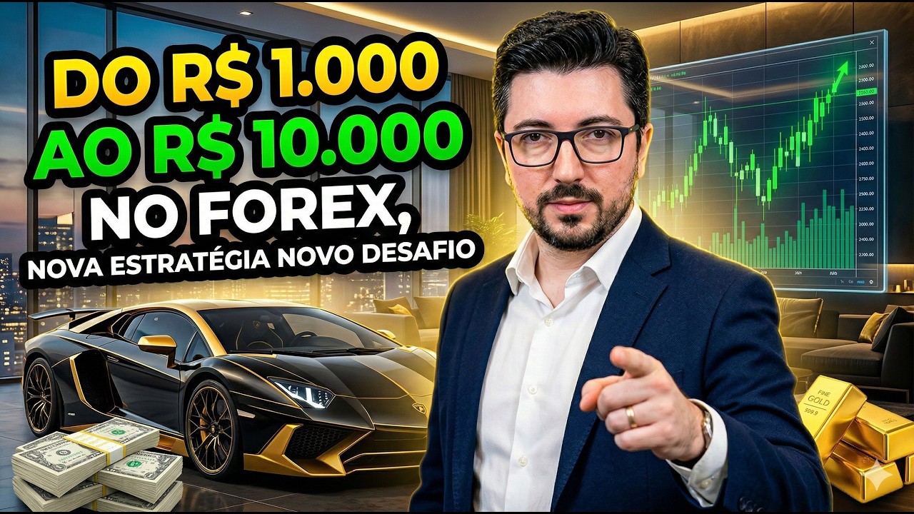 Desafio R$1000 ao R$10.000 no Forex / Dia 05 Xau ou Indice qual o melhor