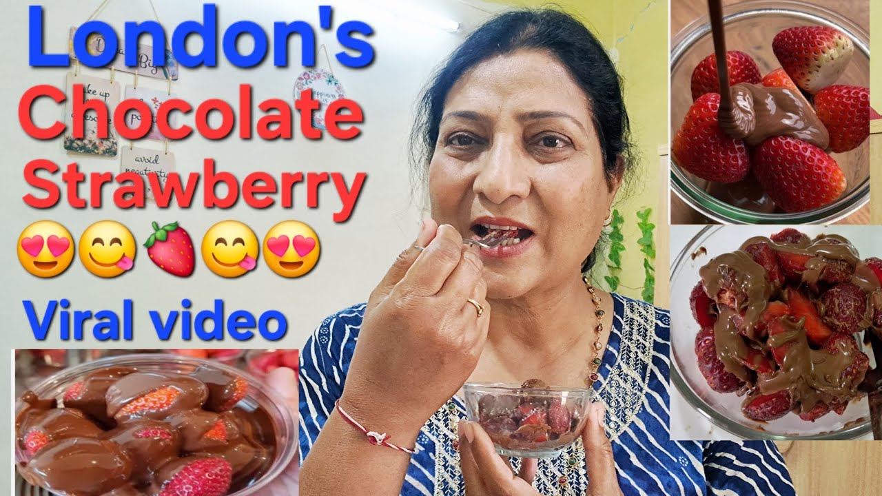Chocolate Strawberry Dessert | लंदन का वायरल चाकलेट स्ट्रॉबेरी | Sunday Recipe