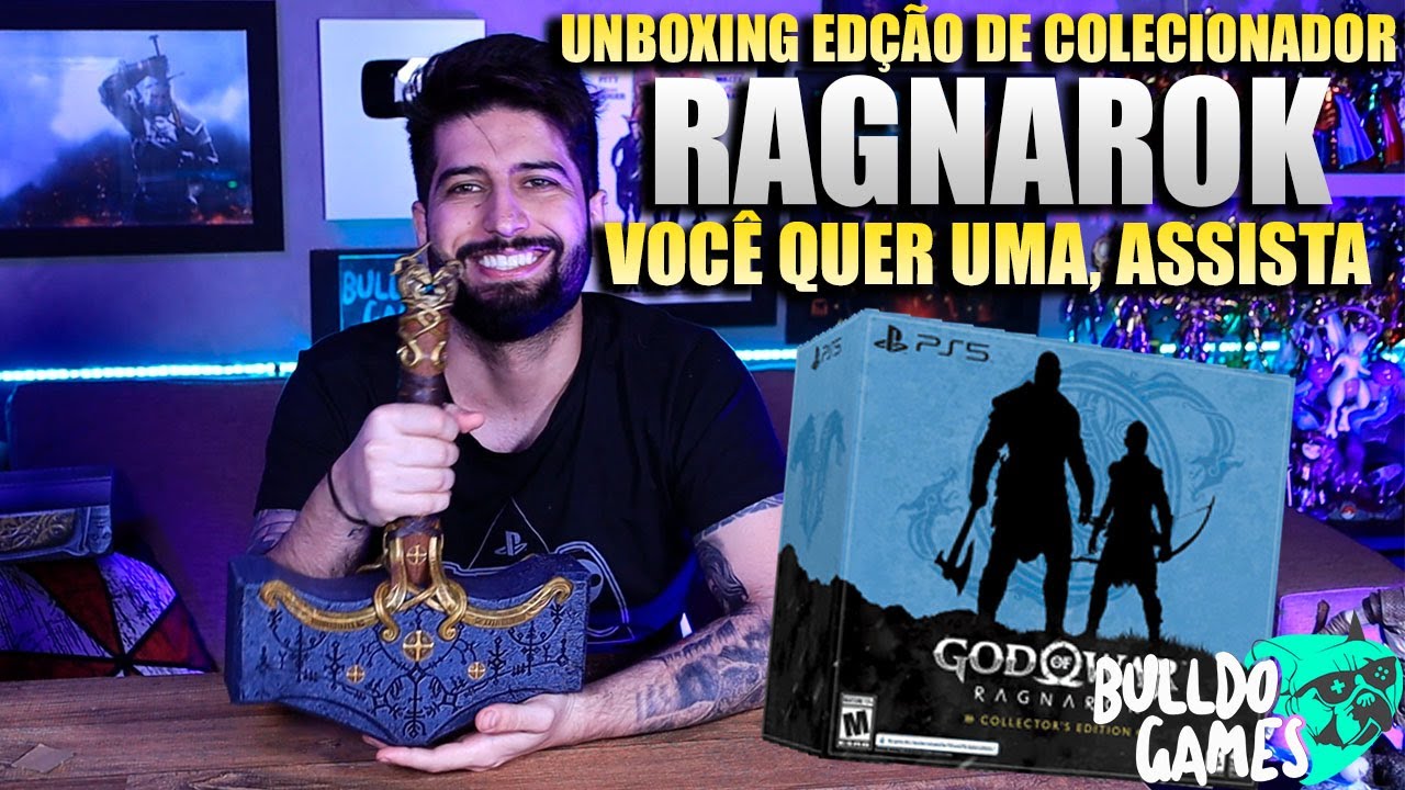 UNBOXING Da EDIÇÃO DE COLECIONADOR DE GOD OF WAR RAGNAROK COM O MARTELO DO THOR! VOCÊ QUER UMA?!