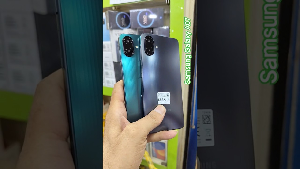 SAMSUNG GALAXY A07 BLACK GREEN #shorts #SAMS7NGA07