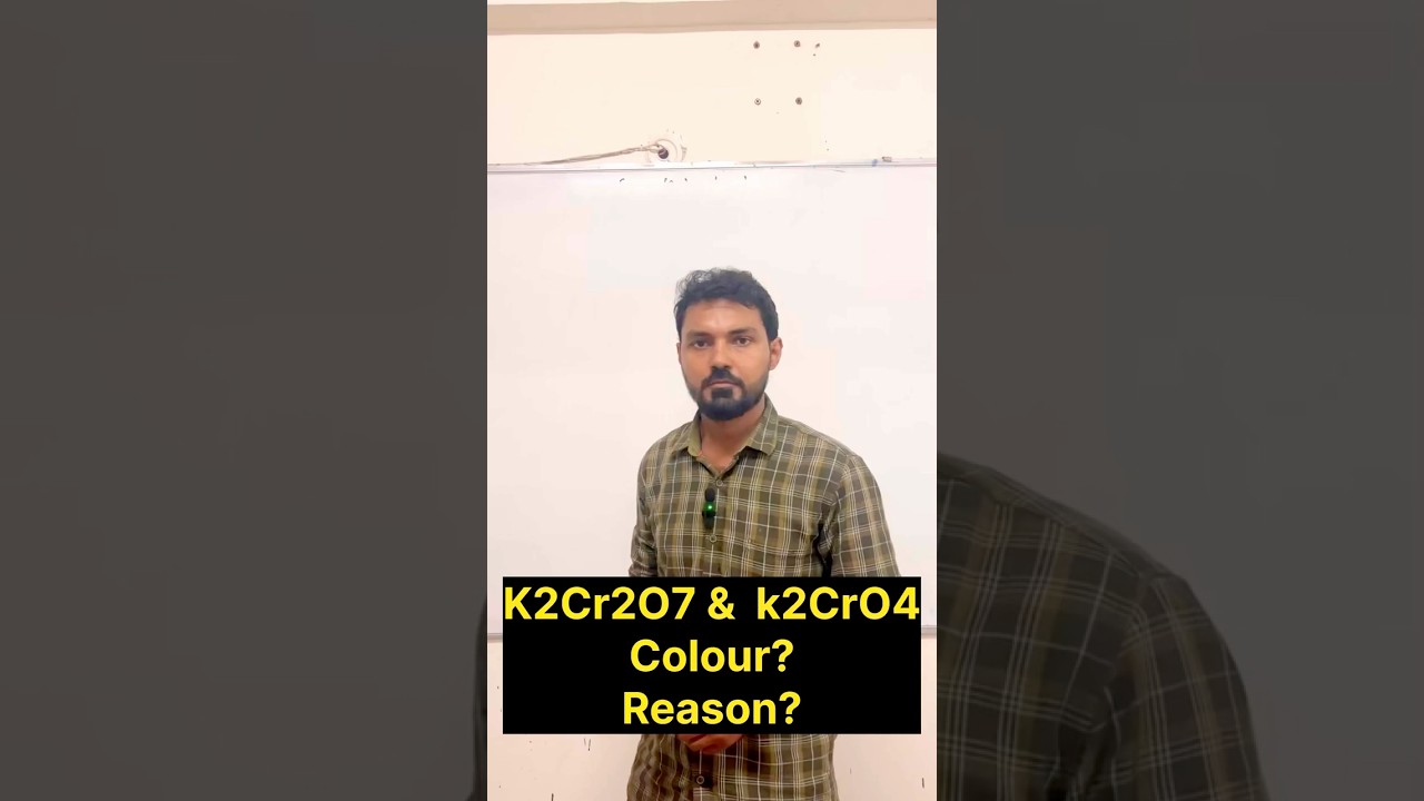 Colour & reason for K2Cr2O7 & K2CrO4 By Romesh mani 