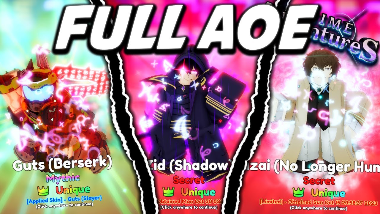 FULL AoE Units Are INSANELY Strong In Anime Adventures Halloween Update!