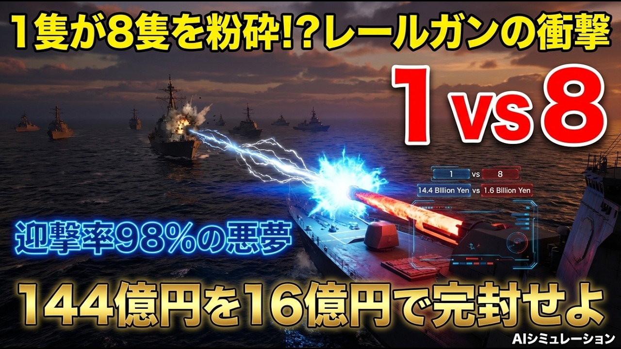 もし日本が実験艦「あすか」で多国籍艦隊に挑んだら？1発2万ドルvs400万ドルの革命