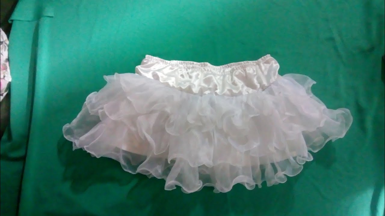 Como fazer uma saia de Organza de babado cristal
