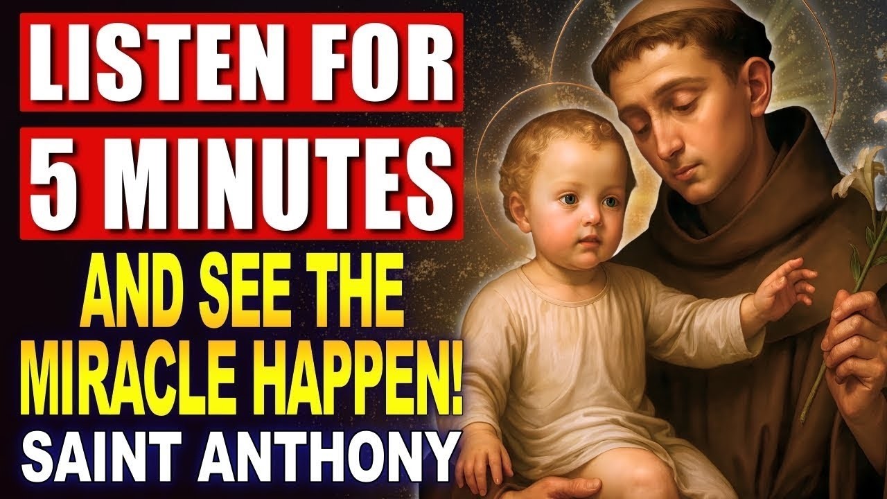 💖SAINT ANTHONY OF PADUA – THE MOST POWERFUL MIRACLE PRAYER FOR URGENT HELP 🙏