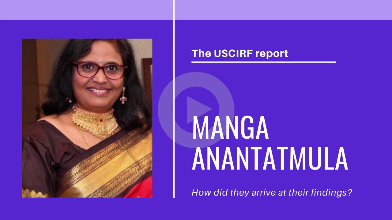 In conversation with Hindu Activist Manga Anantatmula on why she feels USCIRF should be shut down