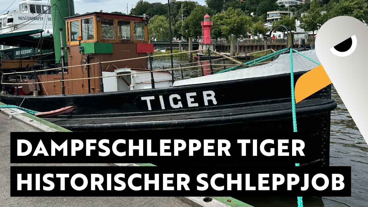Historischer Schleppjob mit Dampfschlepper TIGER ⚓️ Überführung von Schlepper FRITZ zum Hansahafen