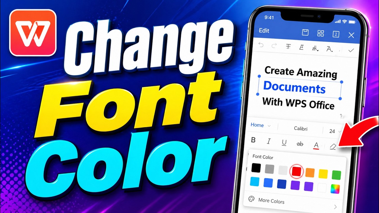 How To Change Font Text Color In WPS Office Mobile [2026 Guide]