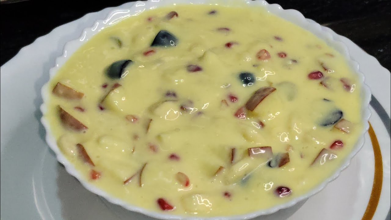 Bahot hi testi fruits custard|recipe| #tabassumbano #homemadefood 🍓🍒🍎🍉🍌🥭🍊