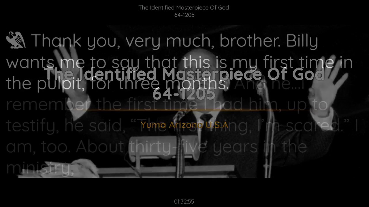 64-1205 The Identified Masterpiece Of God | William Branham