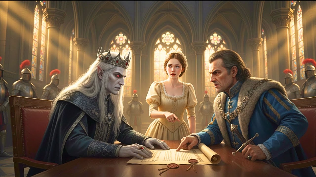A Waitress Spoke an Ancient Blood Tongue… and Saved the Vampire King’s Throne