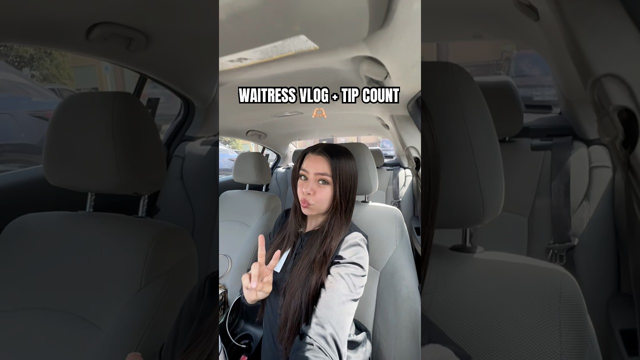 Waitress vloggy🫶🏼💰 #vlog #money #viralvideo #job #student #college #waitress #advice