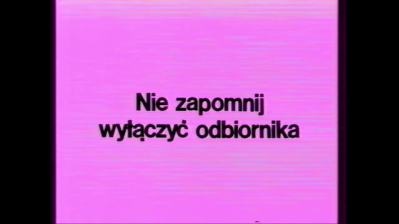 Zakończenie programu. Program Pierwszy 18.03.1989