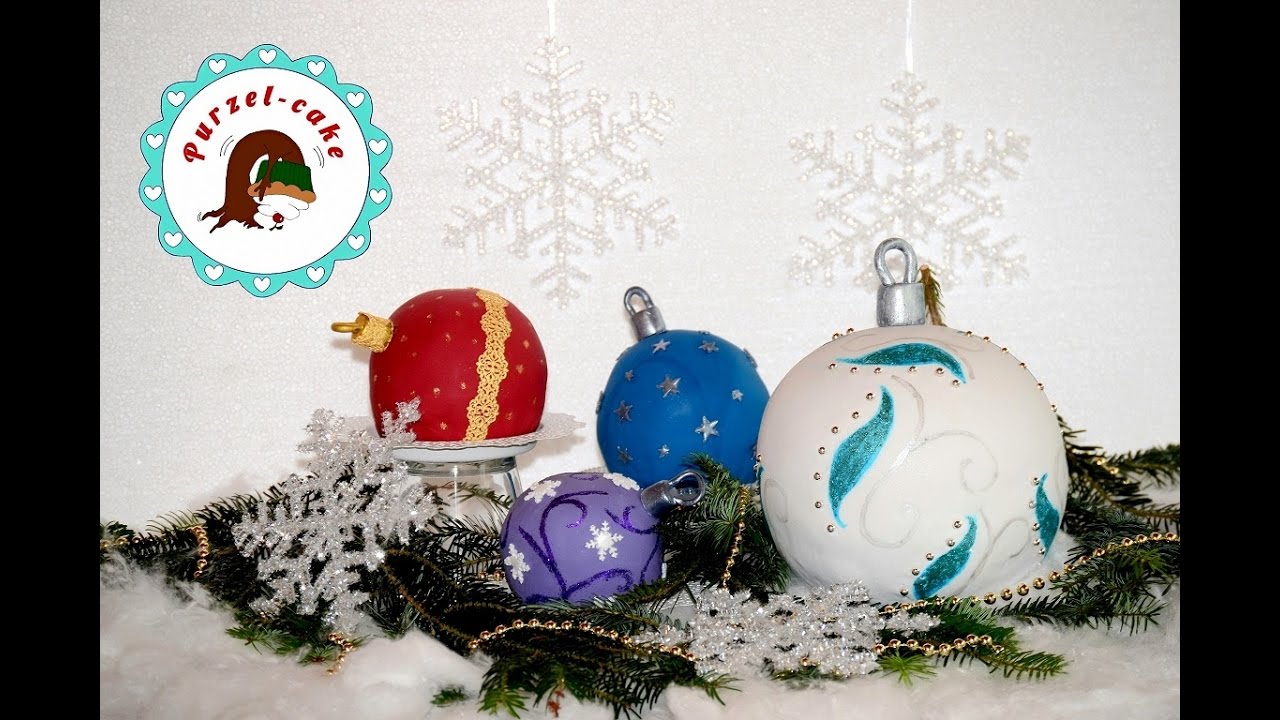 Christbaumkugeln Torte /Weihnachtskugeln/Motivtorten/von Purzel-cake